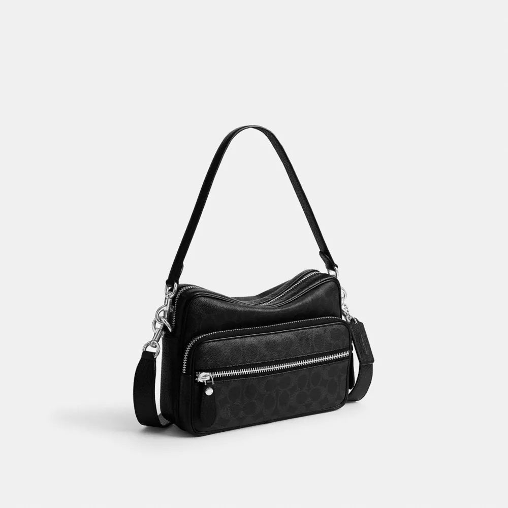 Dakota Crossbody Bag In Signature UpcraftedLeather - Black Signature