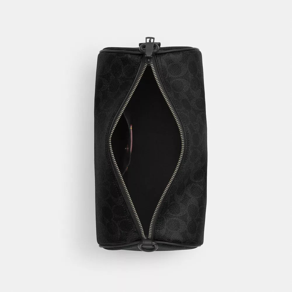 Andre Barrel Bag 30 In Signature Canvas - Signature Canvas/Matte Black/Black Signature