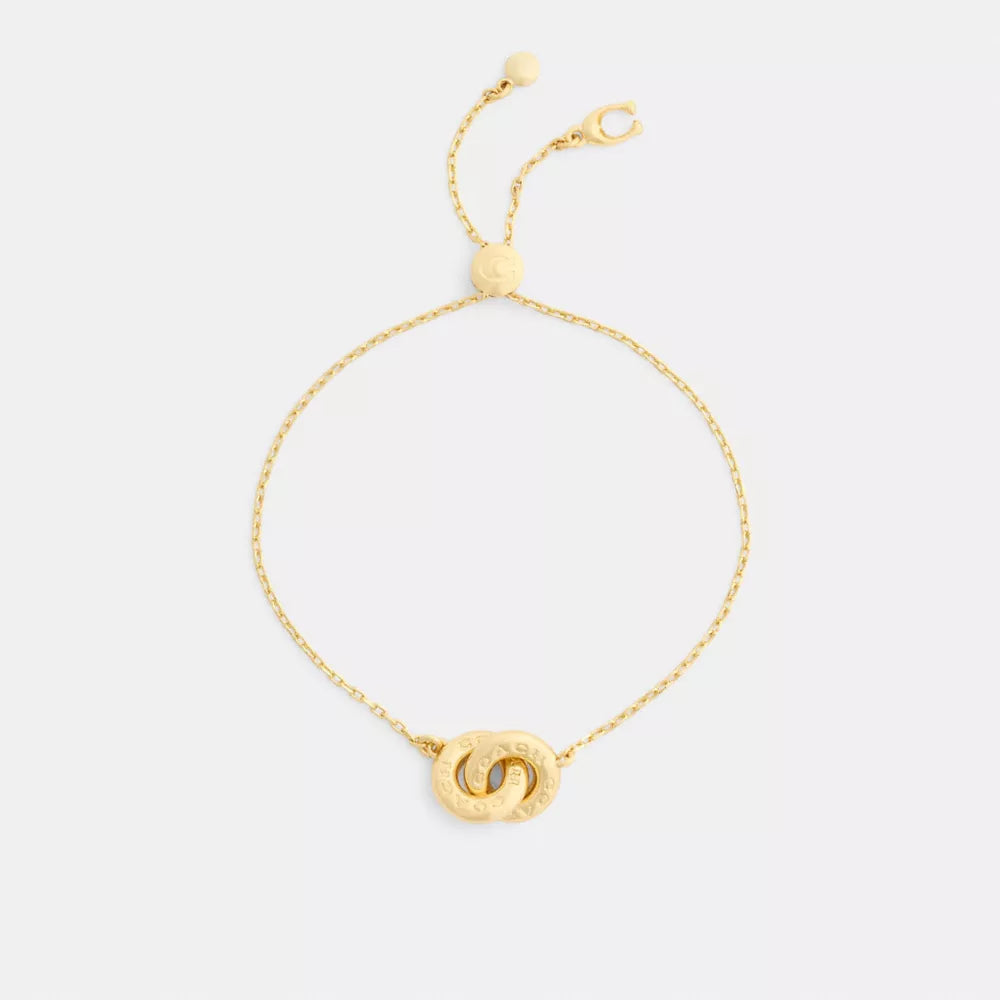 Interlock Slider Bracelet - Gold