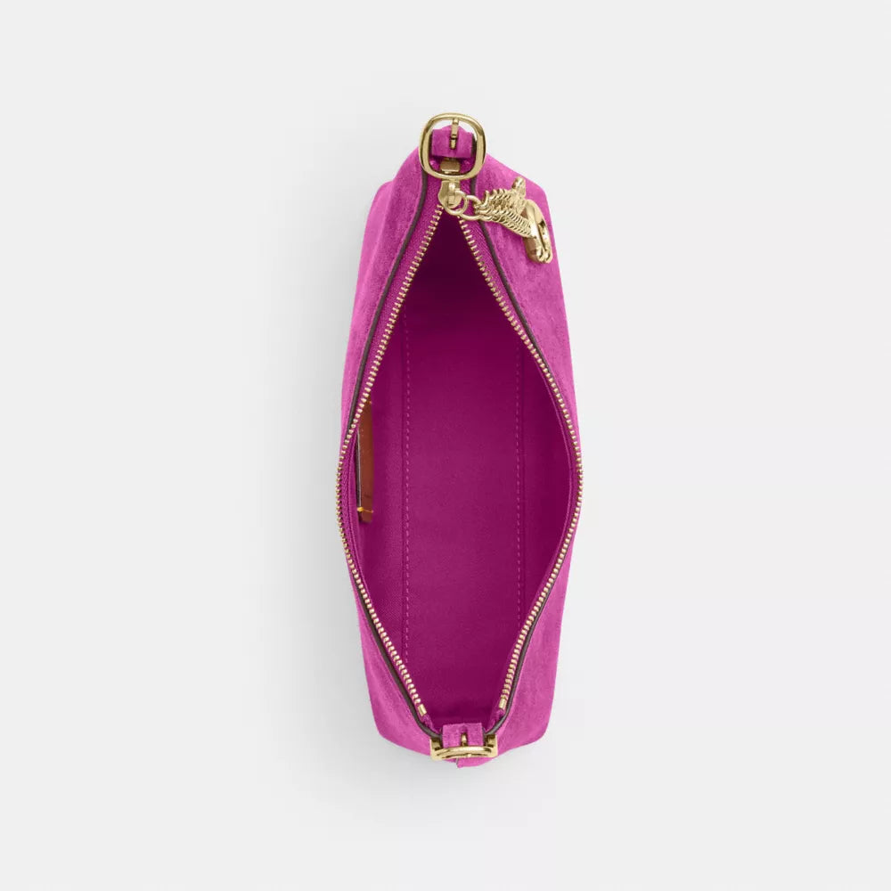 Emeilia Shoulder Bag - Suede/Im/Magenta