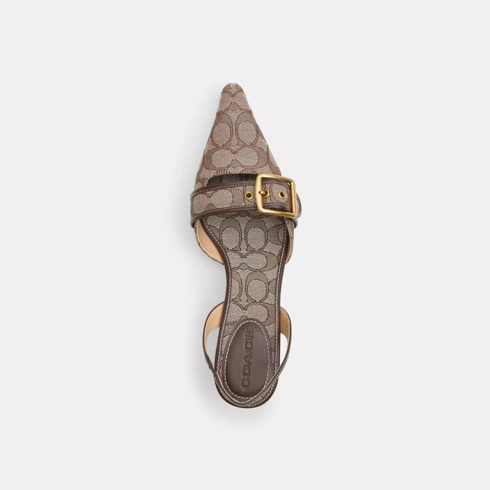 Margot Slingback In Signature Jacquard - Jacquard/Oak/Maple