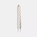 Strap With Floral Print - Novelty Leather/Silver/Chalk Multi