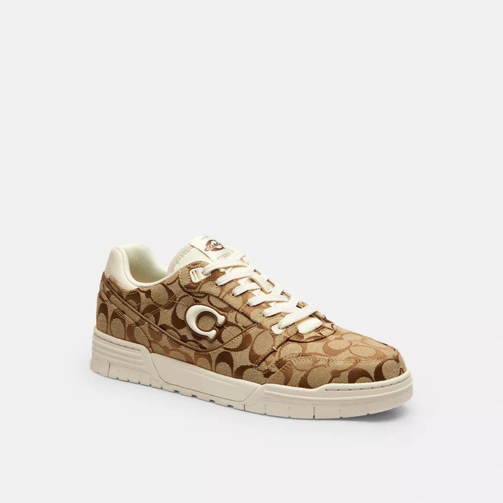 Soho Sneaker In Signature Sateen Jacquard - Chalk Multi