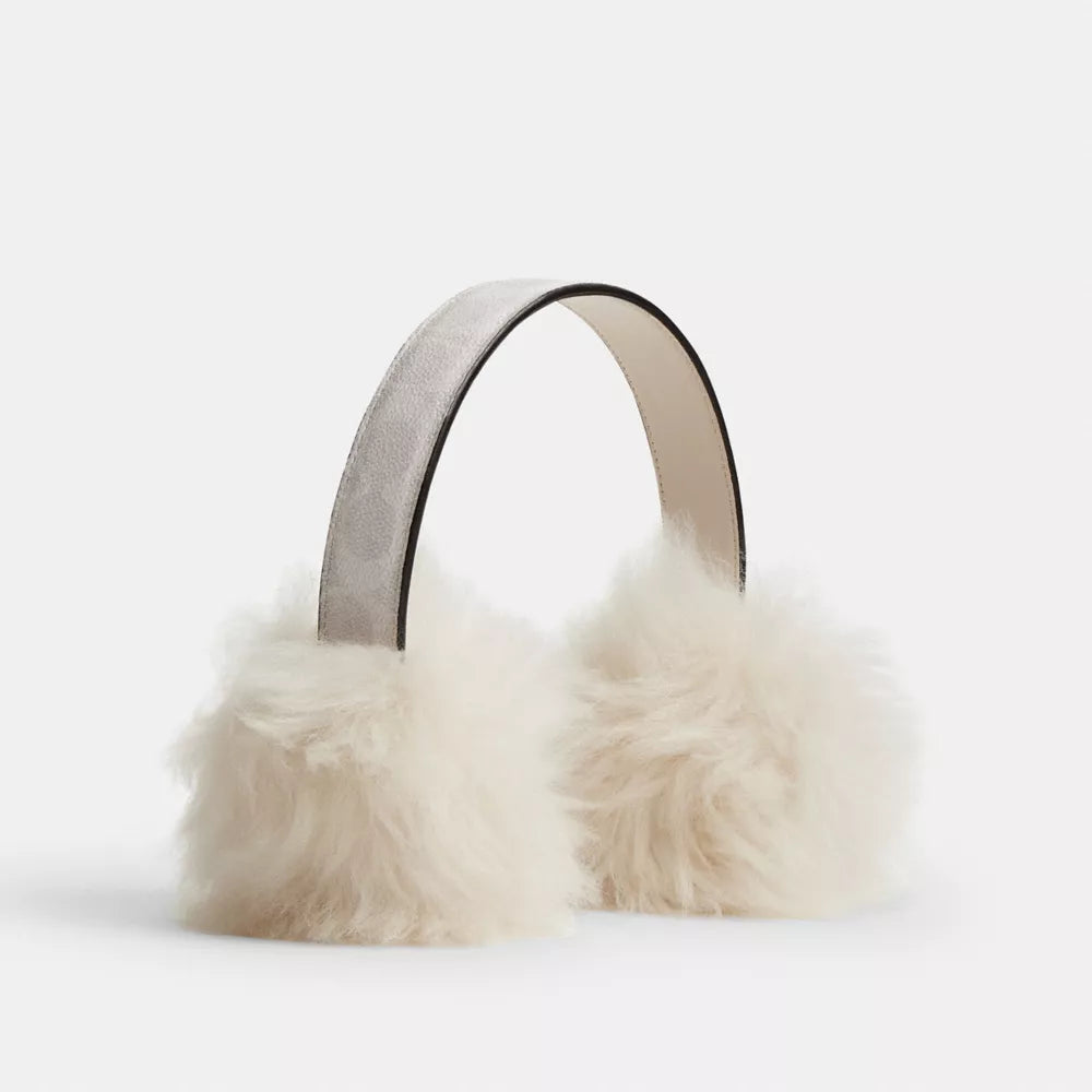 Shearling Earmuffs - Off White