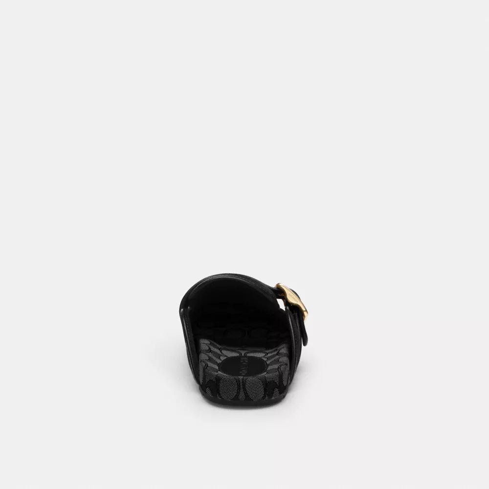 Archival Buckle Clog - Suede/Black