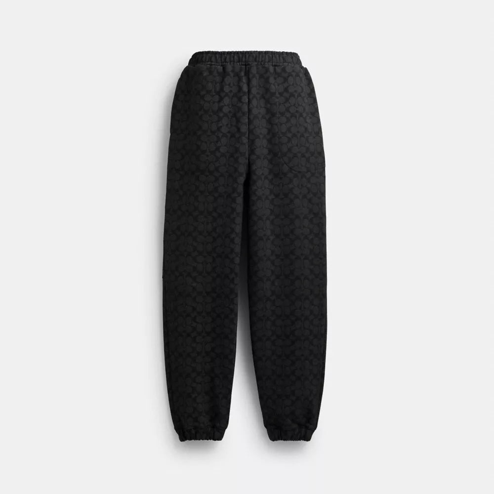 Essential Signature Joggers - Cotton/Charcoal Signature
