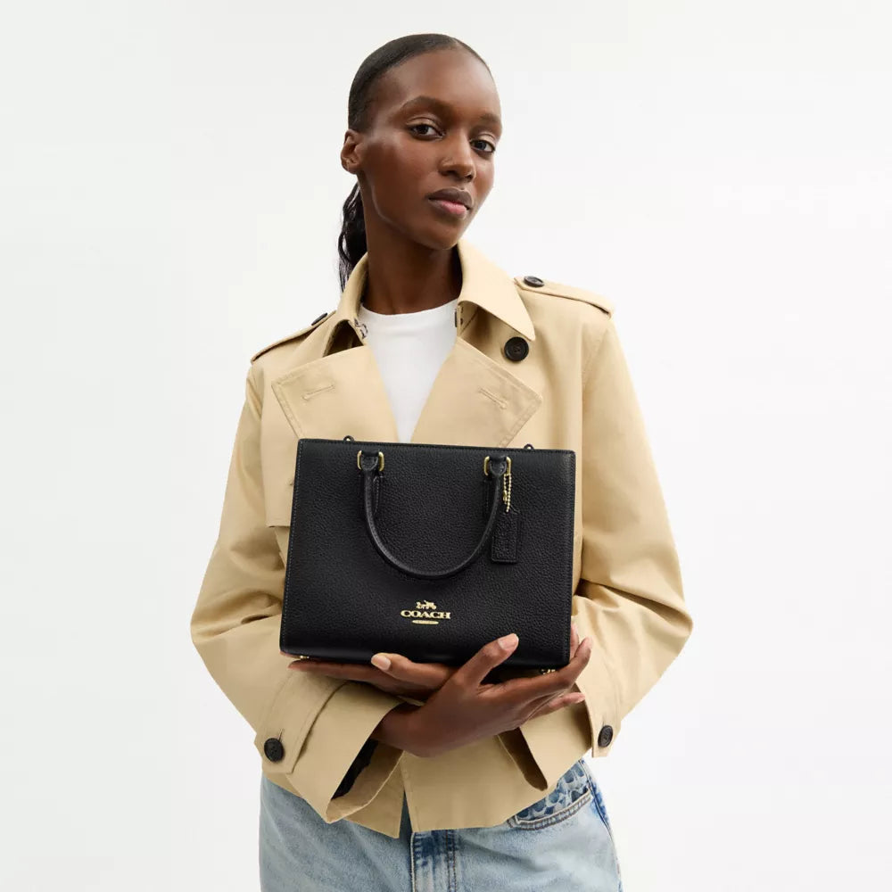 Maggie Small Tote Bag - Gold/Black