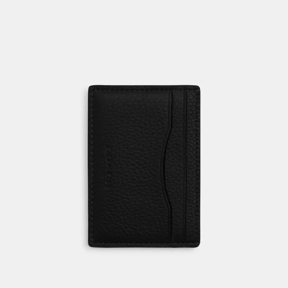 Card Case With Money Clip - Gunmetal/Black
