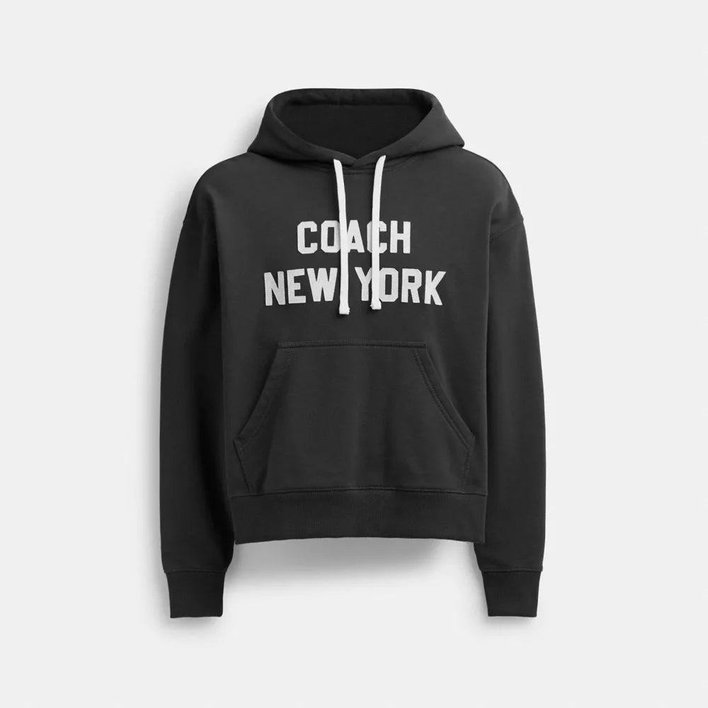 Hoodie Sweatshirt - Cotton/Black