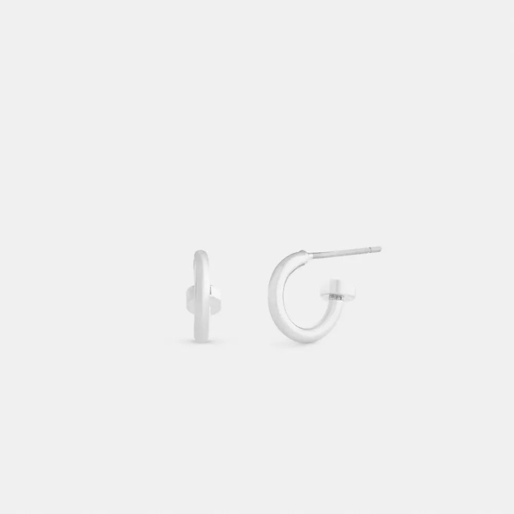 Mini Hoop Earrings - Silver