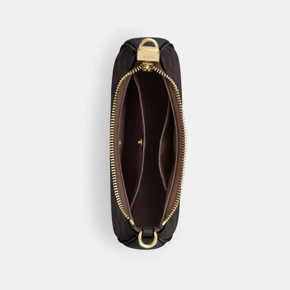 Teri Mini Crossbody Bag In Signature Canvas - Signature Canvas/Gold/Walnut/Black