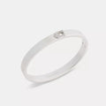 Pavﾨﾦ C Hinged Bangle - Silver