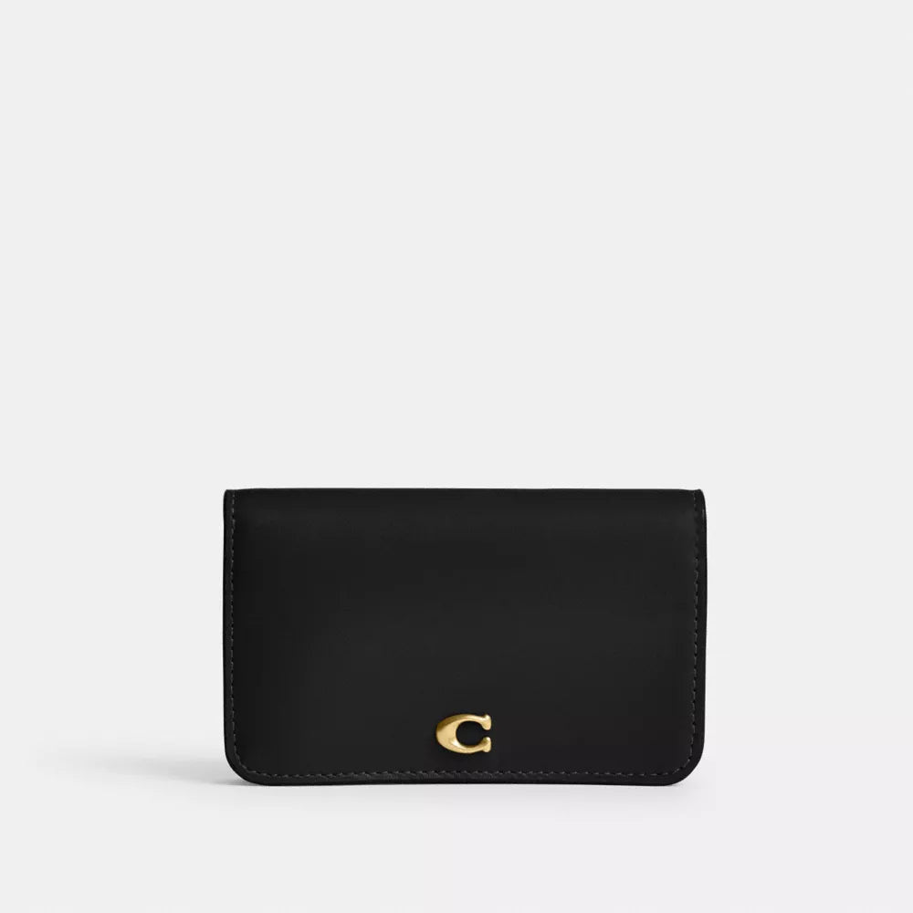 Essential Slim Card Case - Brass/Black