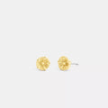 Tea Rose Stud Earrings - Gold