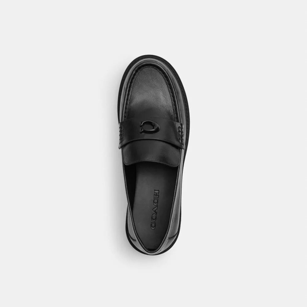 Astor Loafer - Coated Canvas/Black