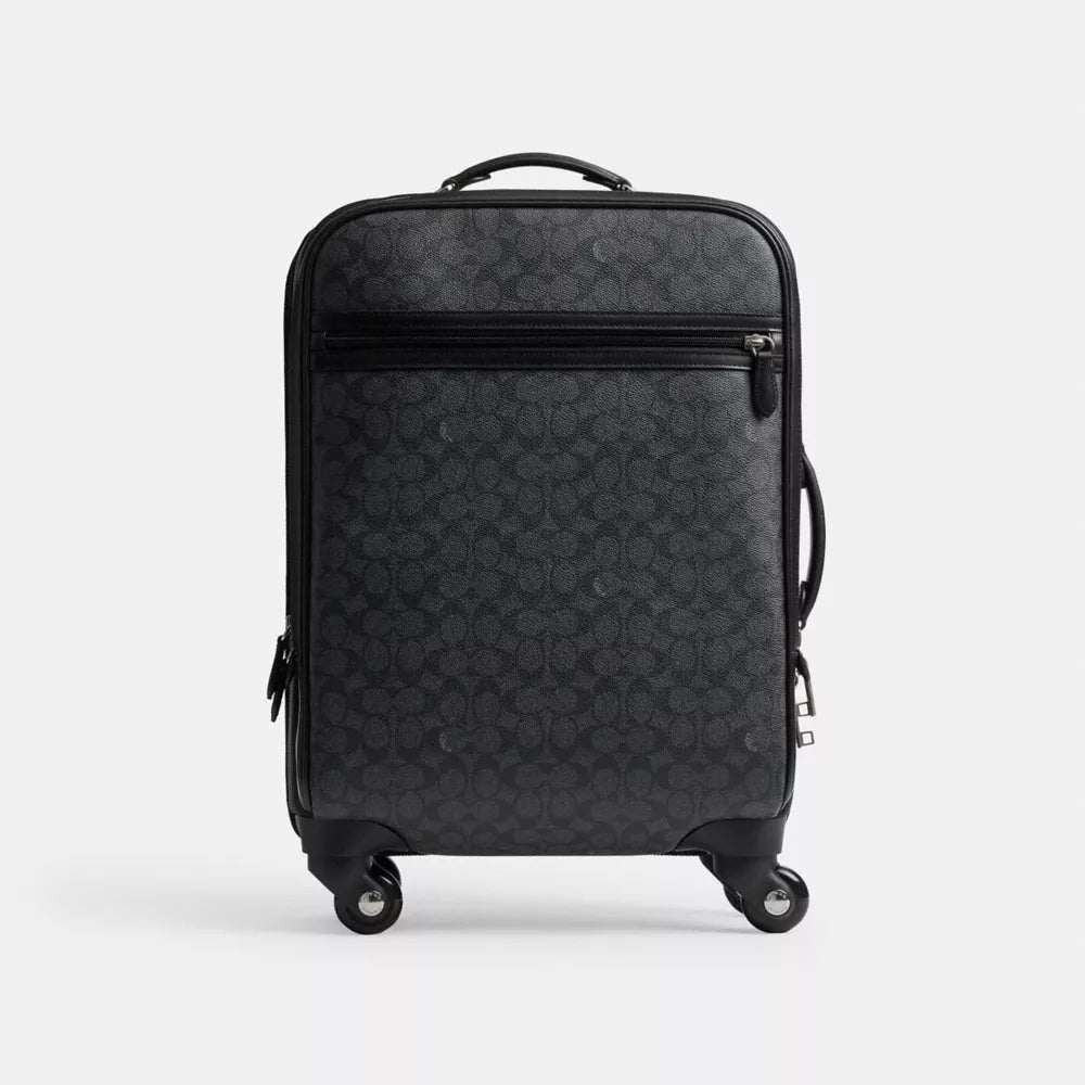 Wheeled Carry On In Signature Canvas - Signature Canvas/Charcoal