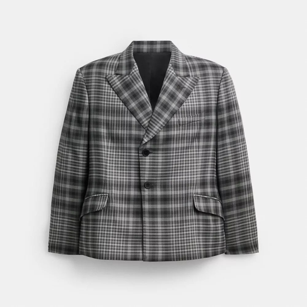 Yarn Dye Blazer - Black