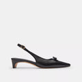 Bow Slingback Heel - Black
