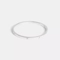 Essential Hinged Bangle - Silver