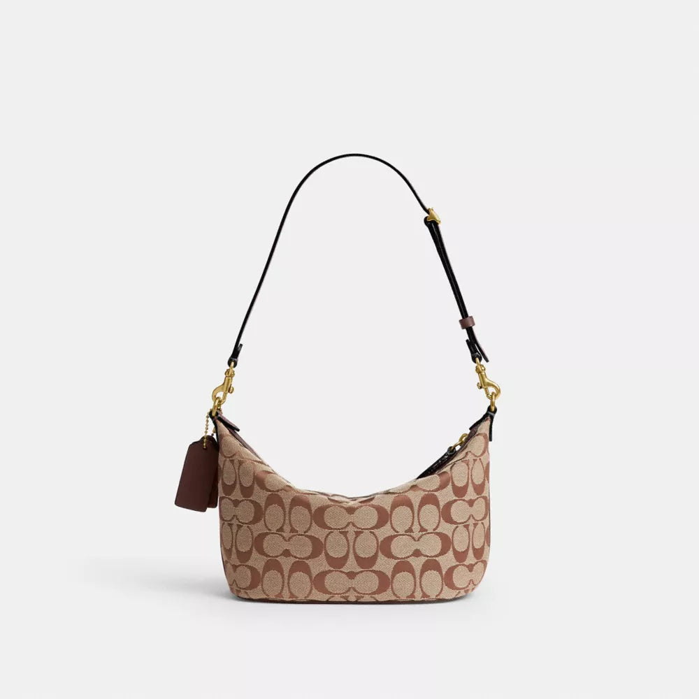 Demi Bag In Signature Jacquard - signature jacquard/B4/Khaki  Maple