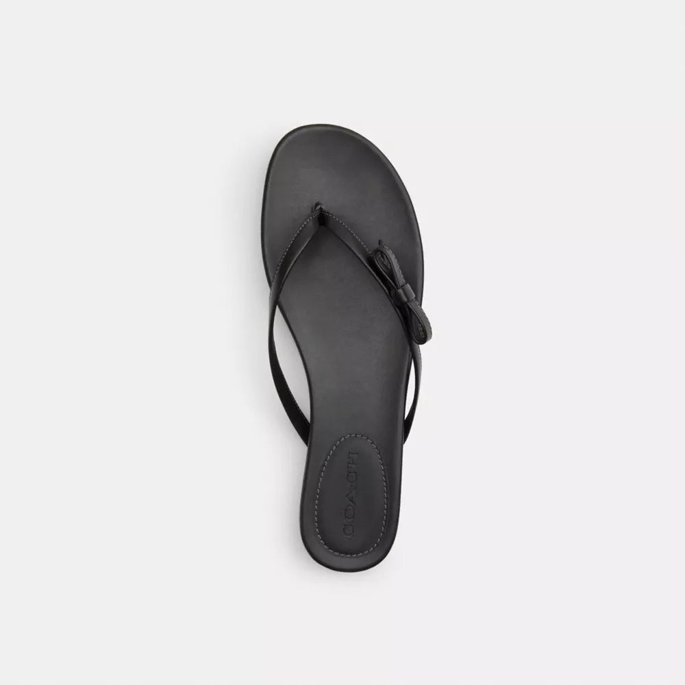 Bow Flip Flop - Black