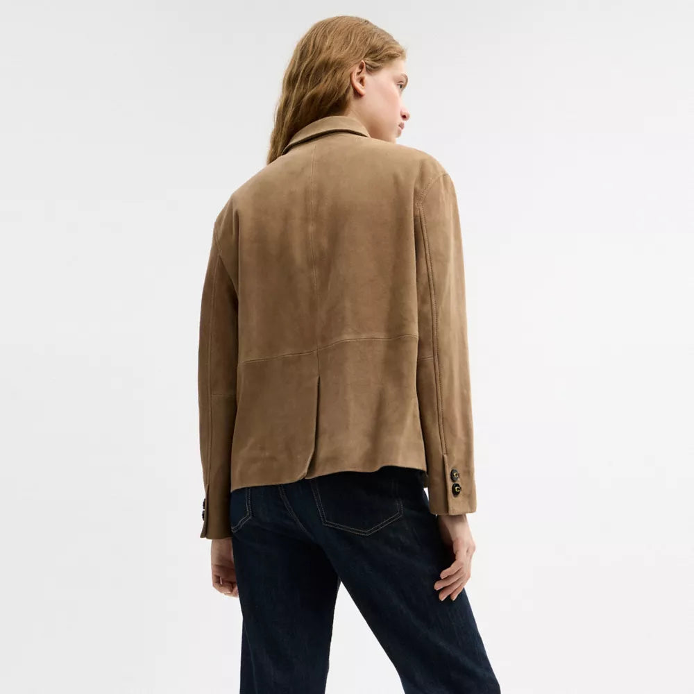 Suede Coat - Umber