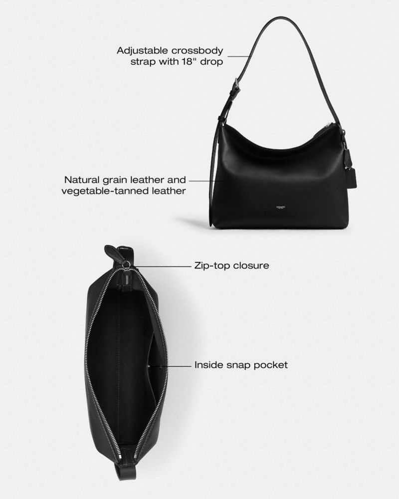 Mott Messenger Bag 38 - Natural Grain Leather/Black