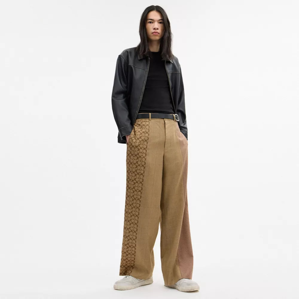 Mashup Yarn Dye Trousers - Tan Multi