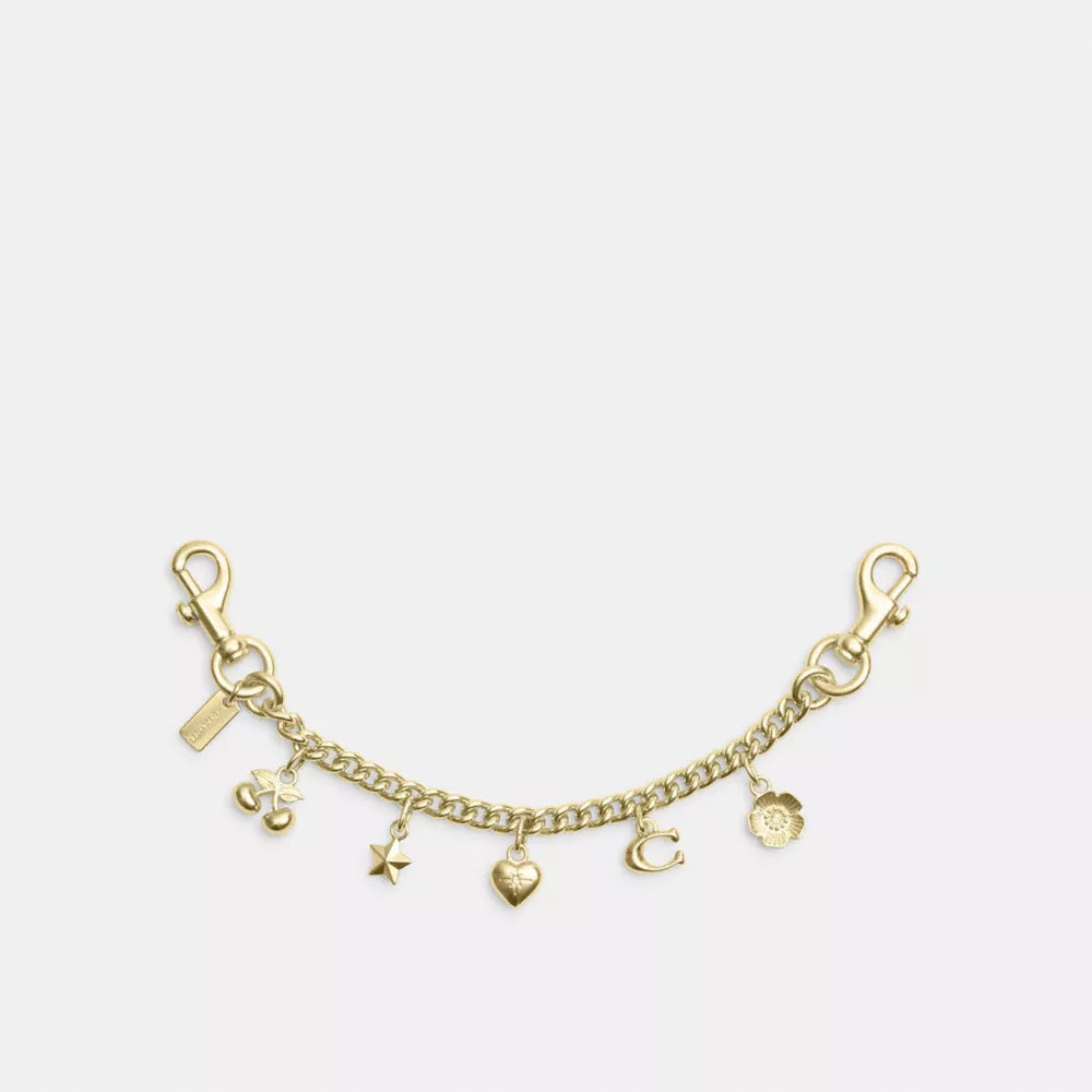 Gold Swagger Chain With Charms - Gold/Gold