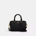 Mini Rowan Crossbody Bag - Pebbled Leather/Gold/Black