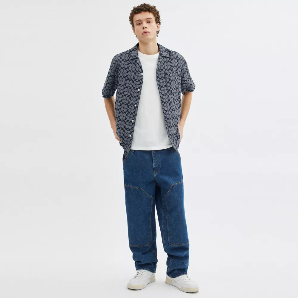 Signature Camp Shirt - Navy