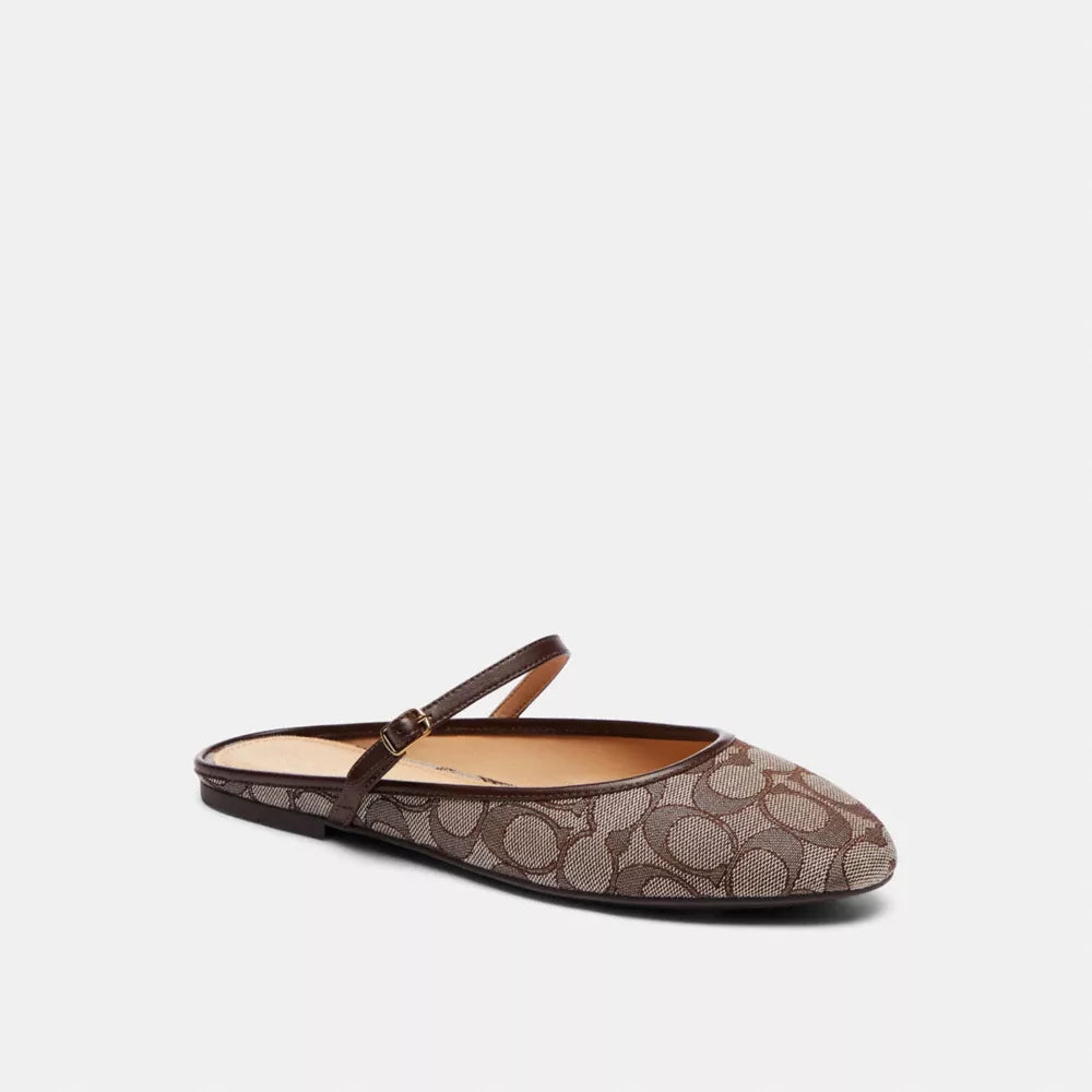 Ballet Mule In Signature Jacquard - Signature Jacquard/Oak/Maple