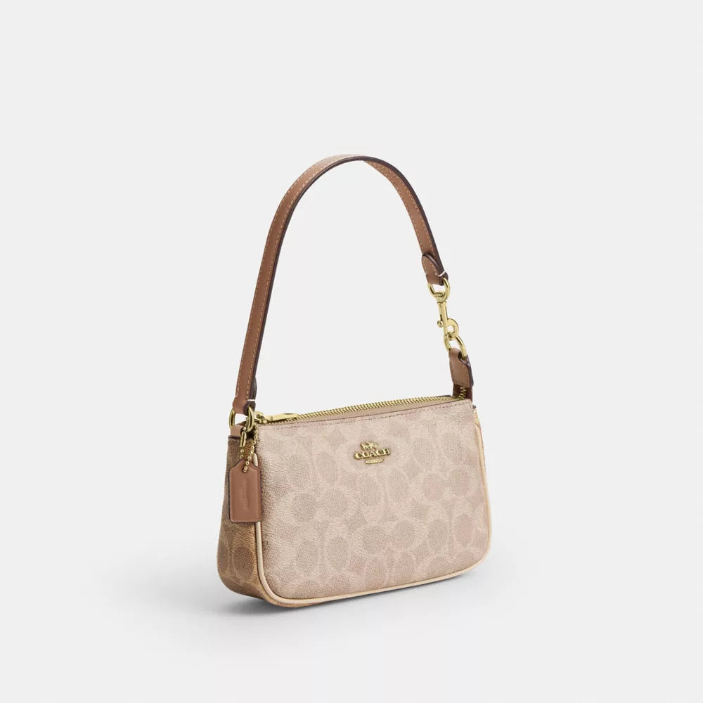 Nolita 19 In Blocked Signature Canvas - Gold/Sand/Tan