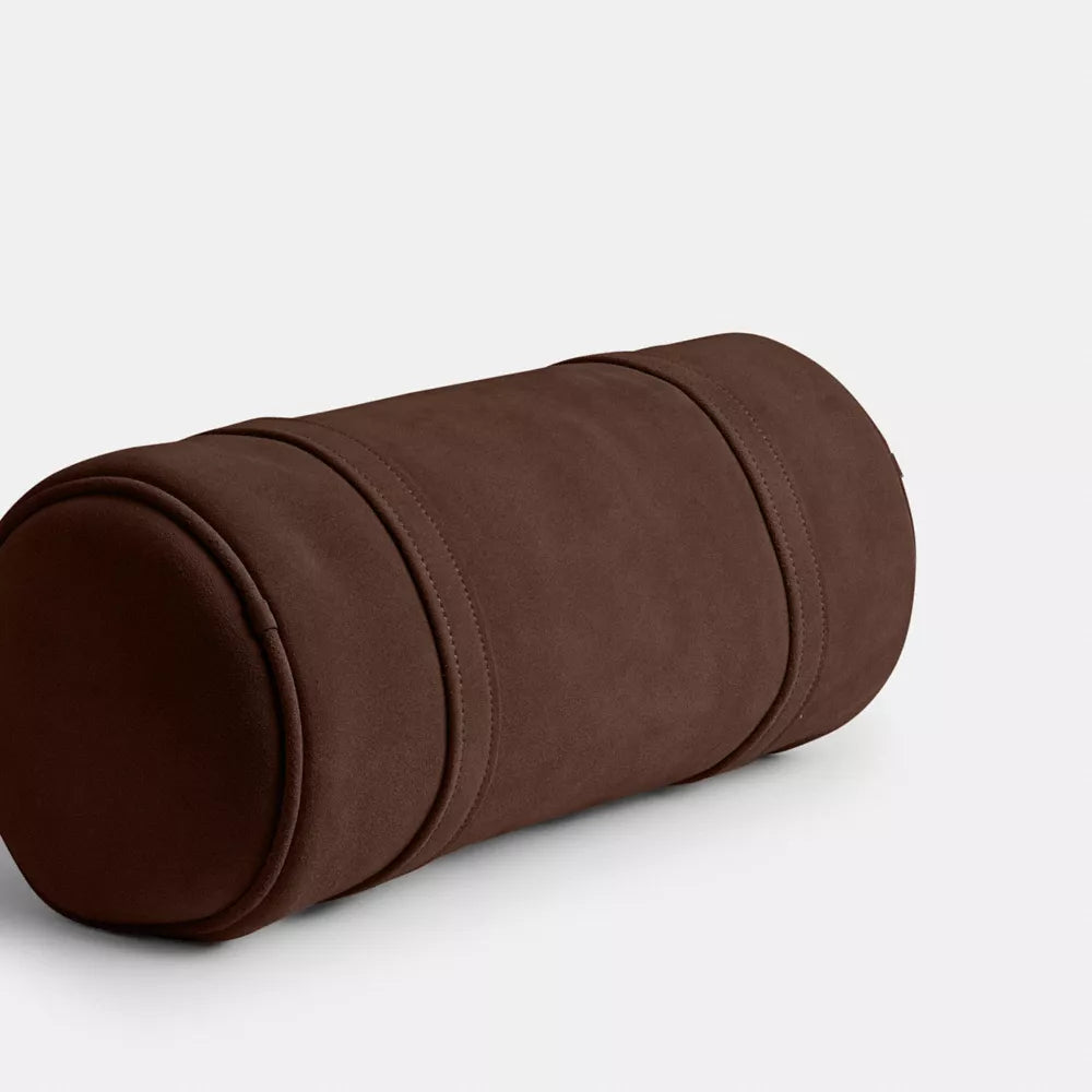 Kisslock Barrel Bag - Brass/Dark Chocolate