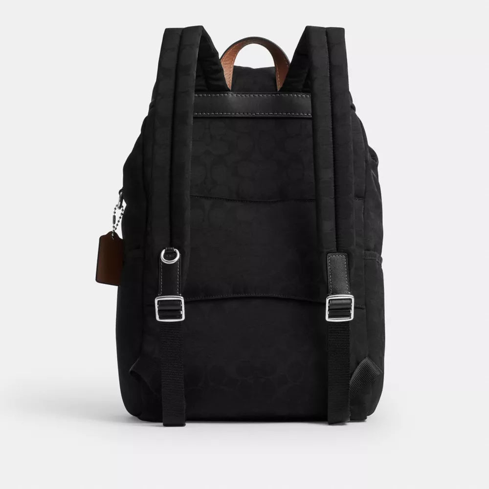 Logan Backpack In Signature Nylon - Nylon/Black