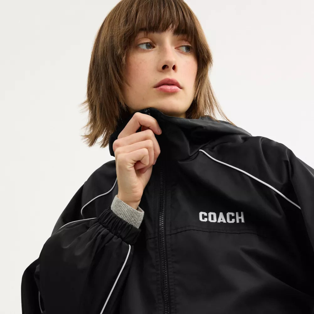 Windbreaker In Recycled Polyester - Black