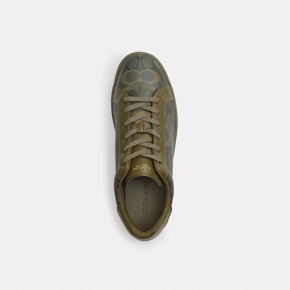High Line Sneaker In Signature Camo Print - Camo/Olive