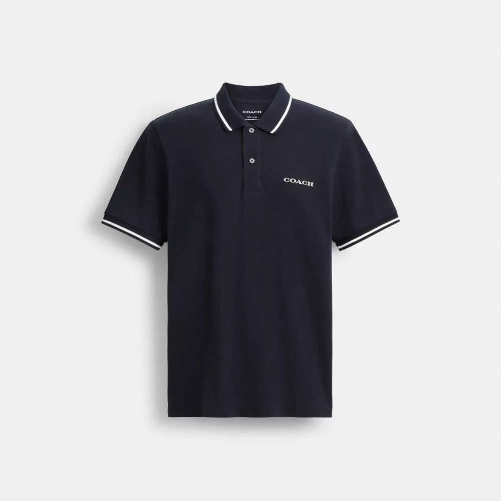 Signature Trim Polo - Navy