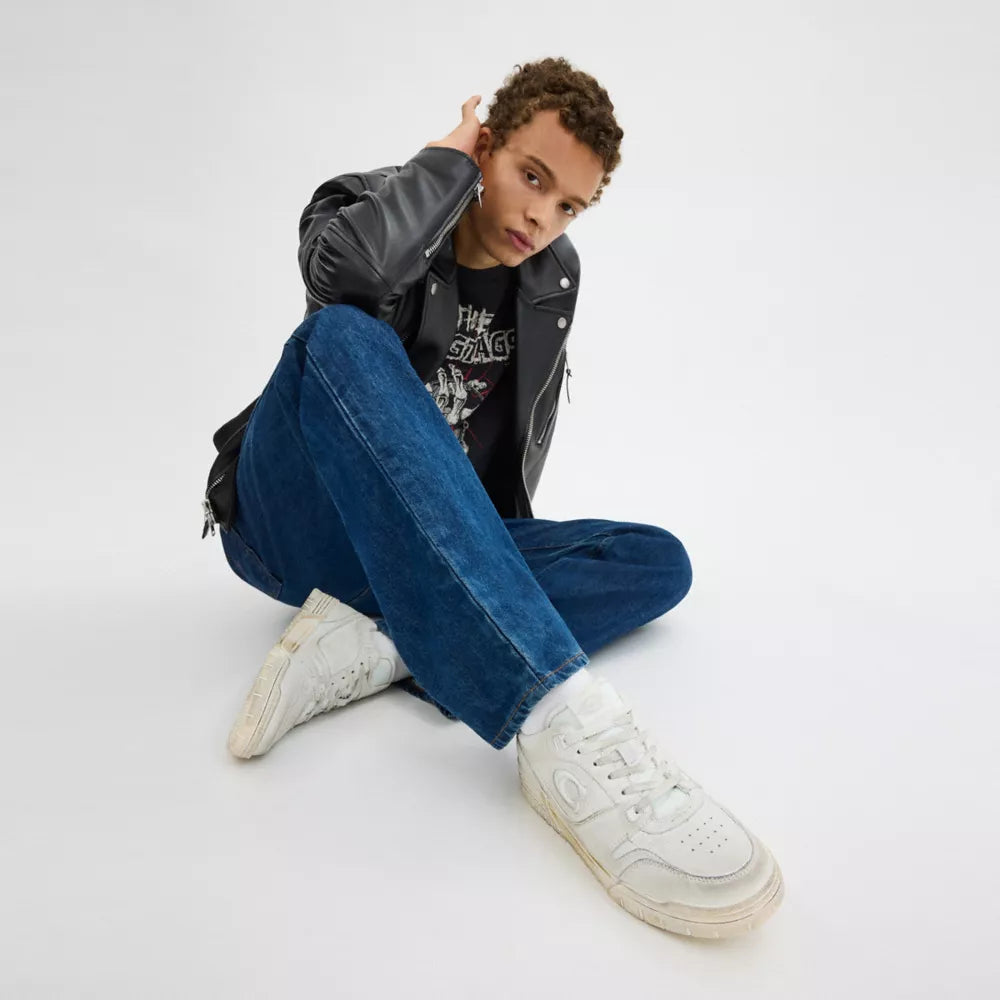 Soho Sneaker In Loved Leather - White