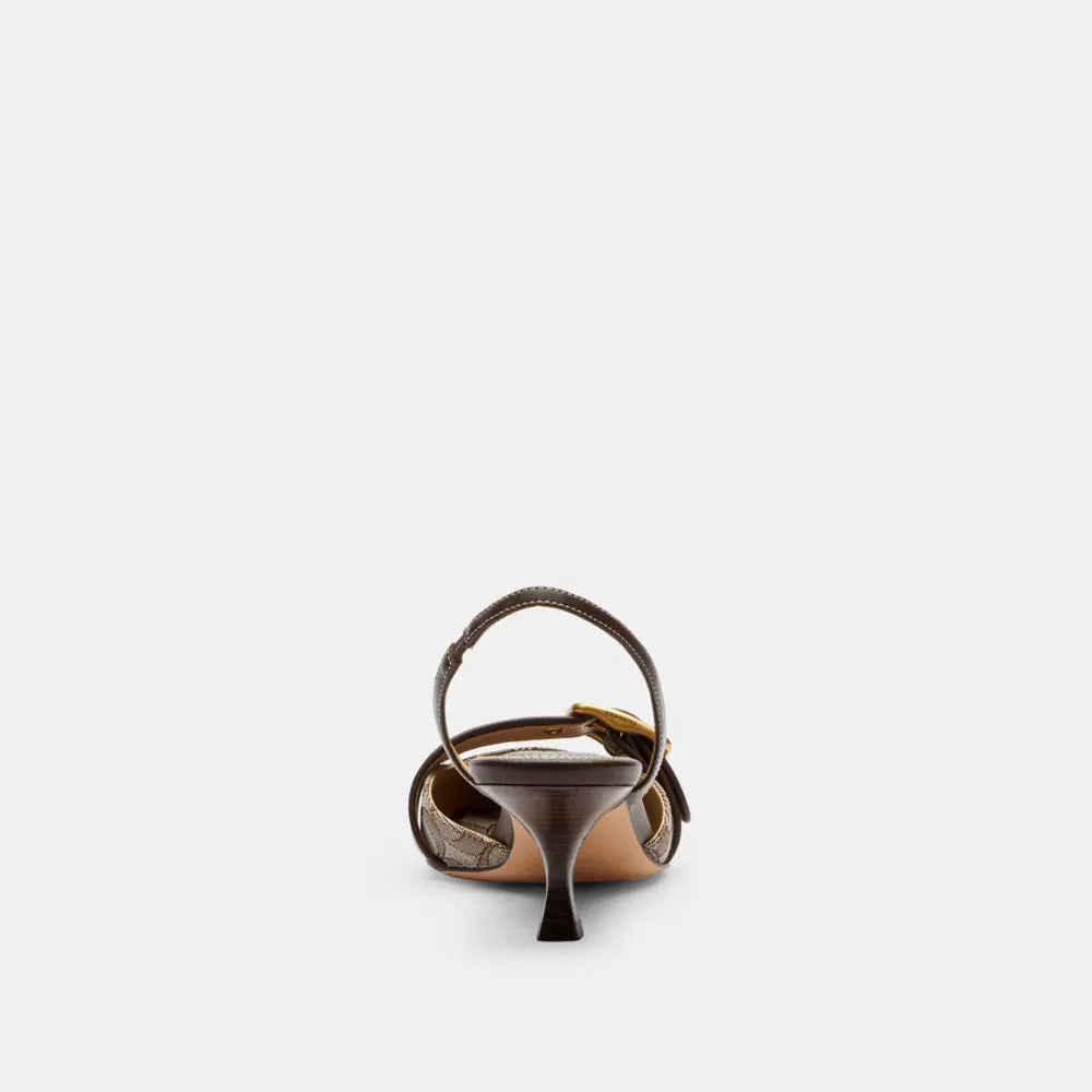 Margot Slingback In Signature Jacquard - Jacquard/Oak/Maple