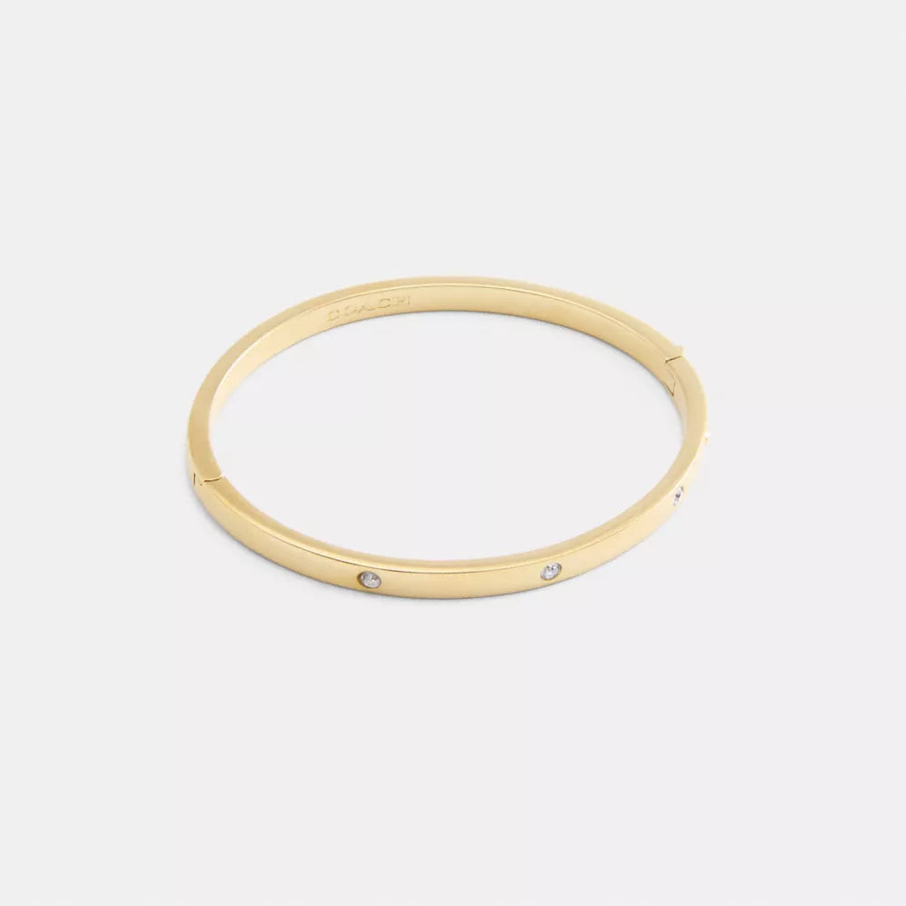 Essential Hinged Bangle - Gold