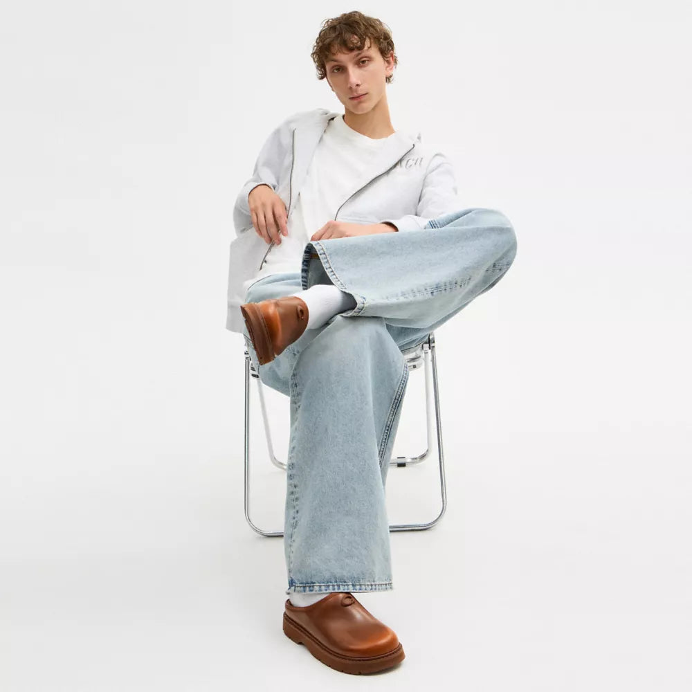 Sport Clog In Loved Leather - Loved Leather/Light Brown