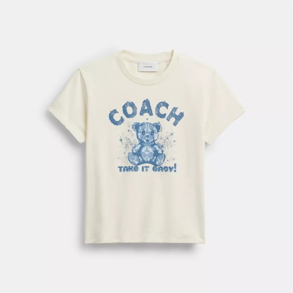 Teddy Shrunken T-Shirt - Cream