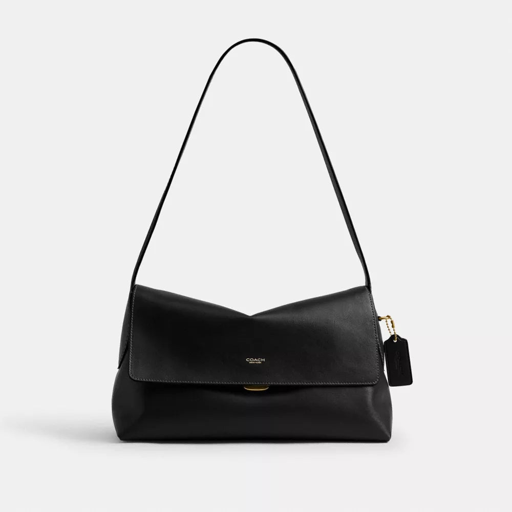 Chelsea Shoulder Bag 30 - Natural Grain Leather/Brass/Black