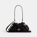 Faye Shoulder Bag With Quilting - Nappa Leather/Gold/Black