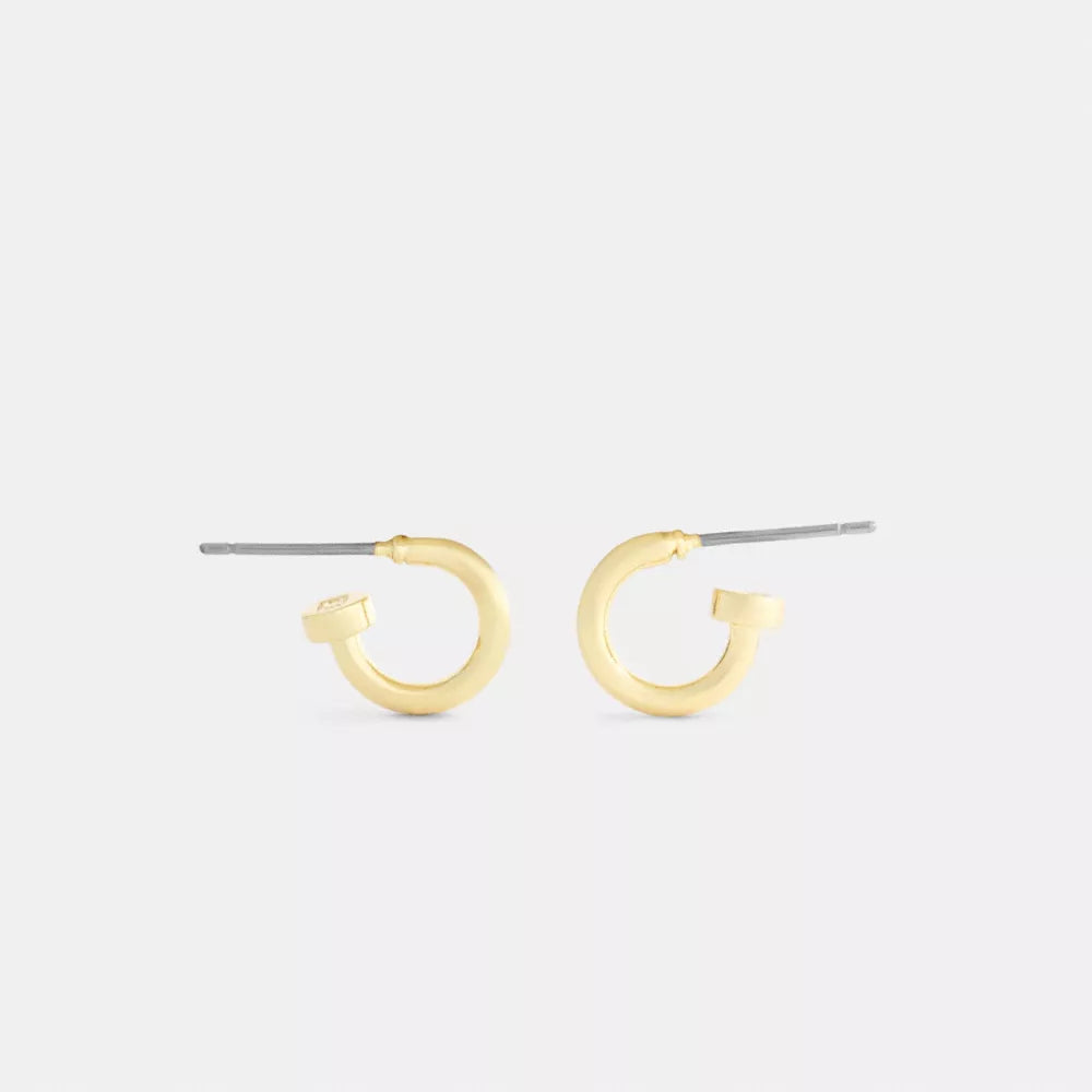 Mini Hoop Earrings - Gold