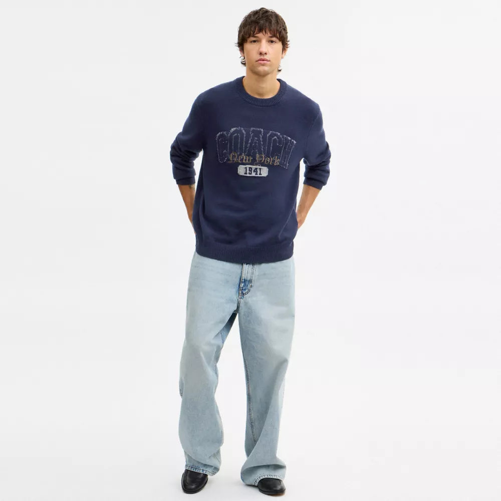 Twisted Heritage Sweater - Navy