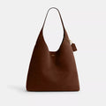 Brooklyn Shoulder Bag 39 - Suede/Brass/Warm Brown