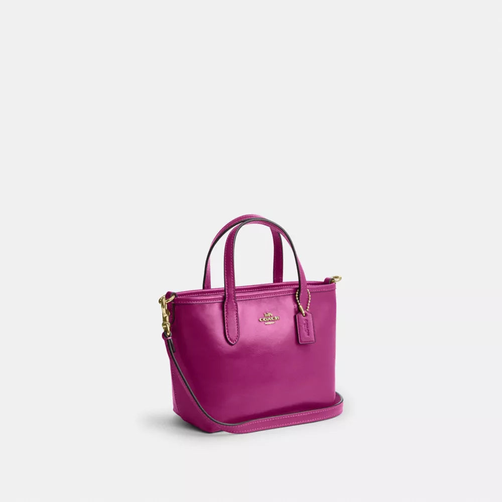 City Mini Tote Bag - Smooth Leather/Im/Magenta