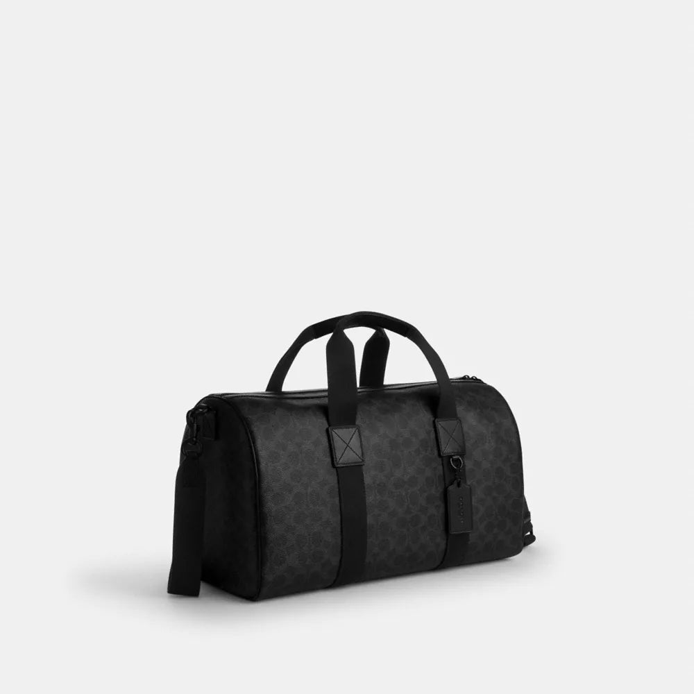 Explorer Duffle Bag 45 In Signature Canvas - Signature Canvas/Matte Black/Black Signature